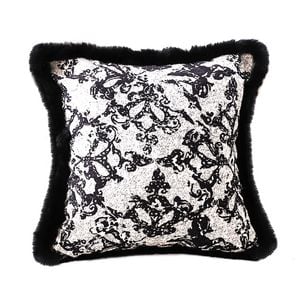SOGA 45cm Vintage Black Herringbone Pillowcase Set Throw Pillow