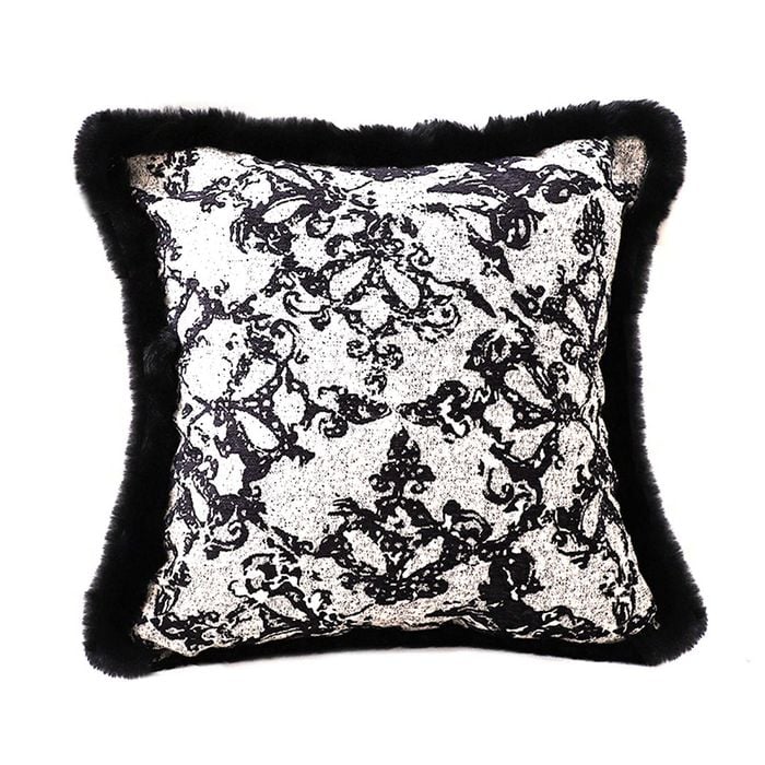 SOGA 45cm Vintage Black Herringbone Pillowcase Set Throw Pillow