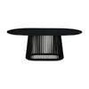 Ravenwood Casablanca 200cm Oval Dining Table Wooden Timber Frame Black