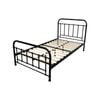 Metallica King Single Bed Size Metal Frame Platform Mattress Base - Black