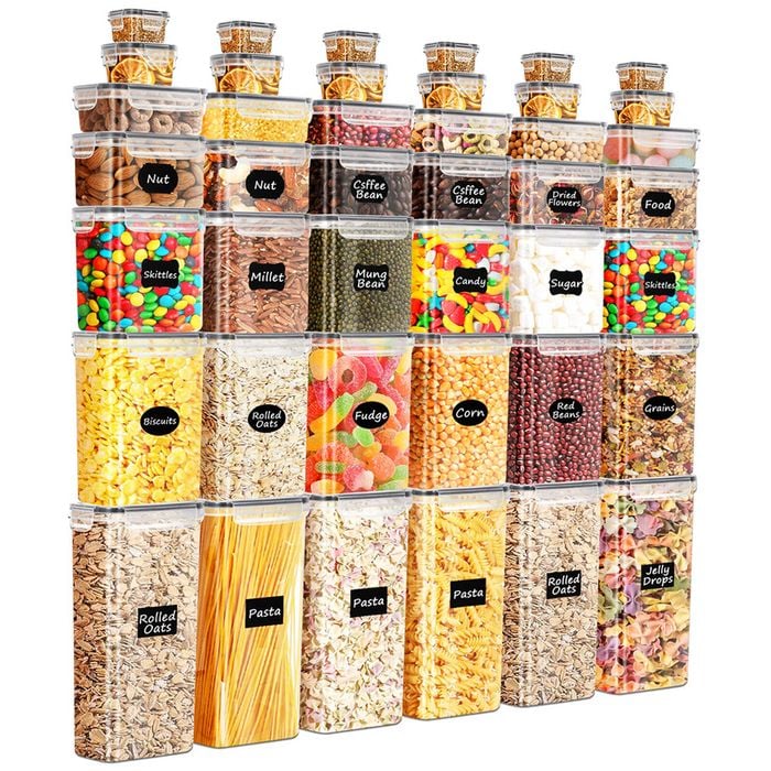 Zuni Dry Food Canisters With Lids Plastic Leak-proof Canisters