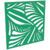 ProtectorAl 300-1200mm x 300-1200mm Light Green/Gloss White Jungle Unframed Composite Deco Panel