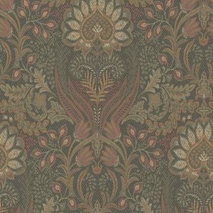 Holden Decor Tahari Bead Burnt Orange Wallpaper