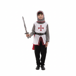 More Than Party Boys Crusader Costume Authentic Medieval Knight Large 152x64cm