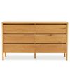 Big Lot 140cm Wild Oak Dakota 6 Drawer Dresser