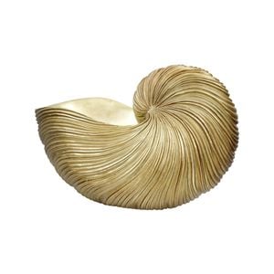 Decorative Resin 35cm Nautilus Shell Decor XL - Gold