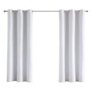 Mollers 120 x 223cm White Ash Single Blockout Eyelet Curtain
