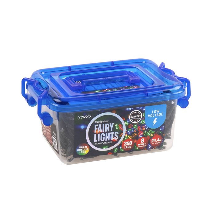 Lytworx Multicolour Low Voltage Connectable Fairy Lights - 350 Pack