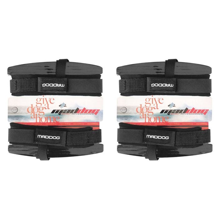 2PK Maddog Bodyboarding Fin Savers Accessory w/ Ankle Strap Black