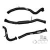Ignite Exhausts Turbo Back For Nissan Gu Patrol 3l Wagon 3" No Cat With Hotdog Black Aluminised Steel