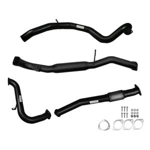 Ignite Exhausts Turbo Back For Nissan Gu Patrol 3l Wagon 3" No Cat With Hotdog Black Aluminised Steel