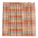 Barelli 180 x 180cm Retro Scallop Polyester Shower Curtain