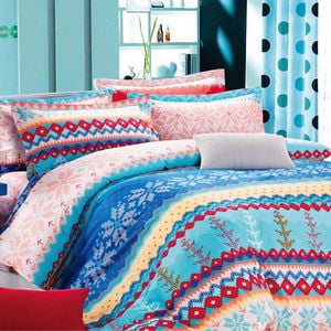Ardor 250tc Cotton Sateen Reversible Norska Quilt Cover Set King