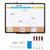 Vevor 60.96 X 45.72 Cm Monthly Calendar Whiteboard Cork Combo Black With Aluminum Frame