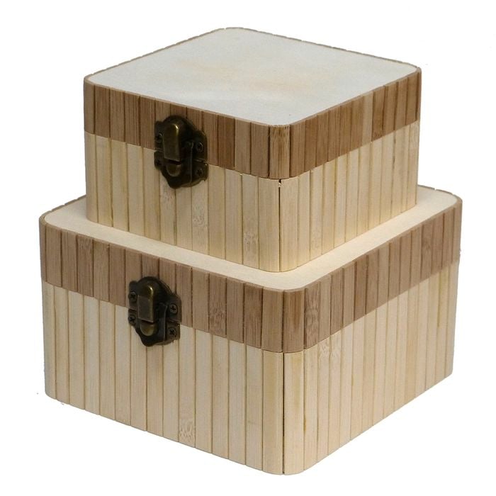 Boyle Bamboo Boxes - 2 Pack