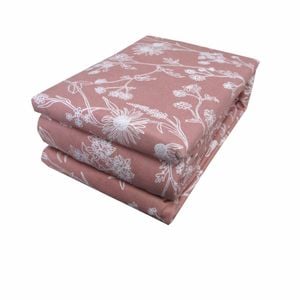 Designer Collection 100% Cotton Flannelette Sheet Set Single 40 Cm Wall Floral