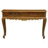 Jepara 2 Drawer Carved Sofa/Hall Table (Light Pecan)