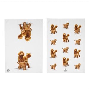Ashdene Puppy Love Set Of 2 Tea Towels
