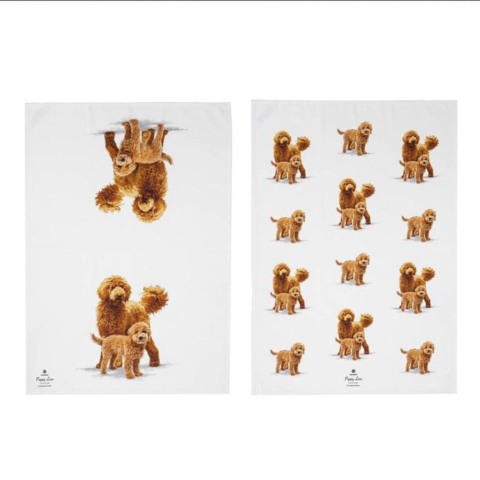 Ashdene Puppy Love Set Of 2 Tea Towels