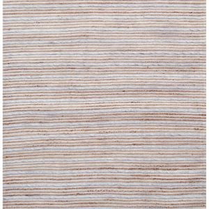 Handwoven Bright Wool & Jute Rug - M20038 - Natural/grey - 160x230cm