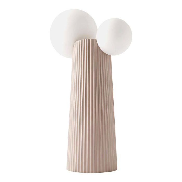 Nordhavn Replica Land Table Lamp, 240v 2 Lamp Beige Cactus Bedside Desk Light