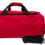 48 Litre FIB Sports Duffle Bag Duffel Gym Canvas Travel Foldable  Red