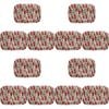 12PK LVD Melamine/Bamboo Tray Rect Bottlebrush Kitchen Decor 29.9x20.8cm