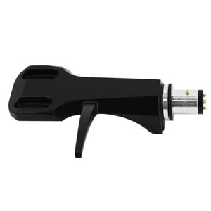 Blank Universal Headshell for Turntable Cartridge Black Aluminium GK-R21L