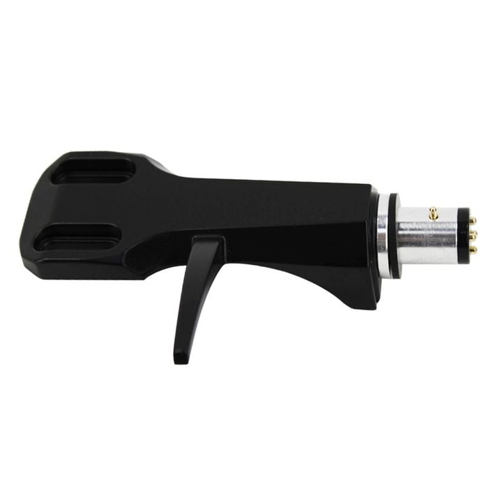 Blank Universal Headshell for Turntable Cartridge Black Aluminium GK-R21L