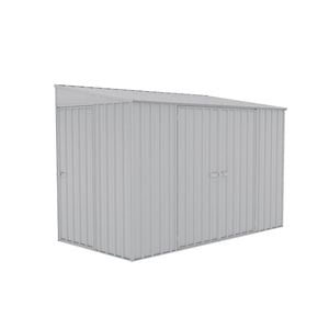 Absco Sheds 3.0 x 1.52 x 2.08m Zincalume Three Door Bike Shed