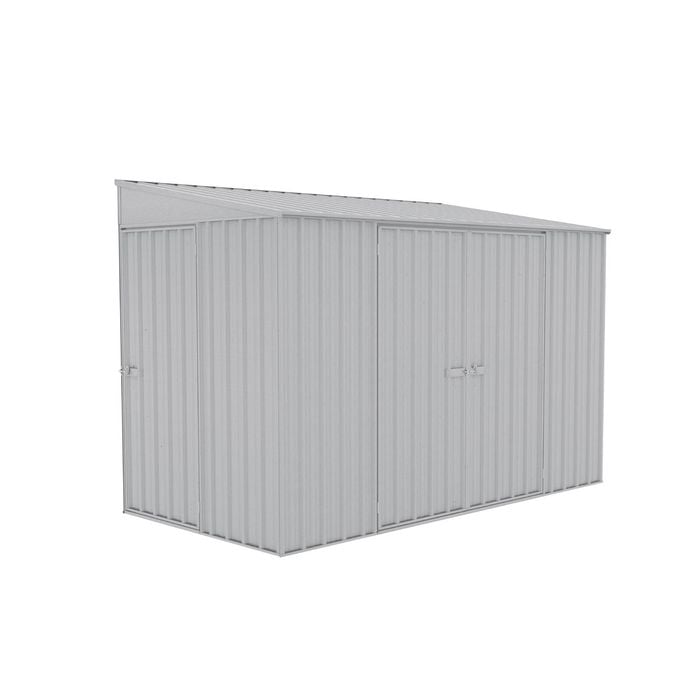 Absco Sheds 3.0 x 1.52 x 2.08m Zincalume Three Door Bike Shed