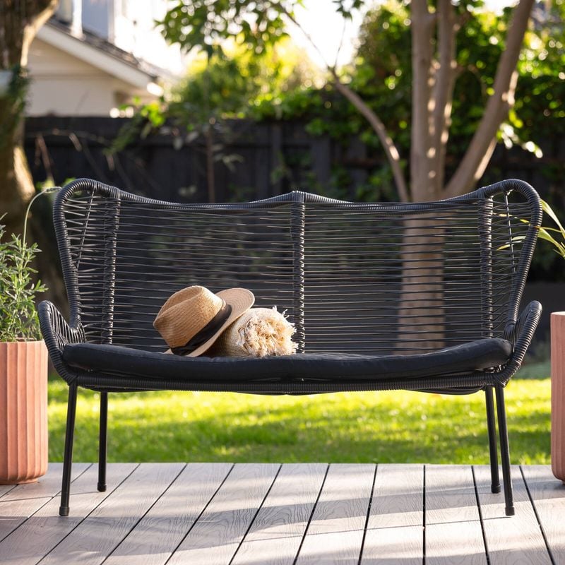 Wicker Butterfly Lounge Black