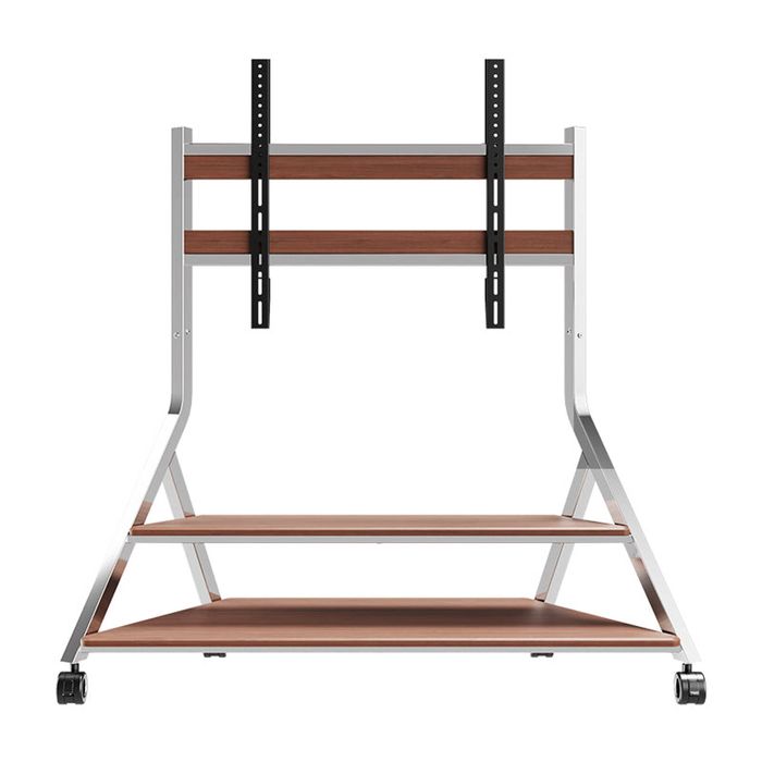 North Bayou Large Tower Art Mobile Tv Stand Trolley Mount Bracket  With Storage 50-100 Inch