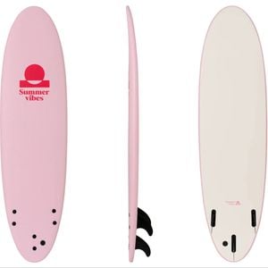 Summer Vibes Mini Mal 8' Softboard - Pink White