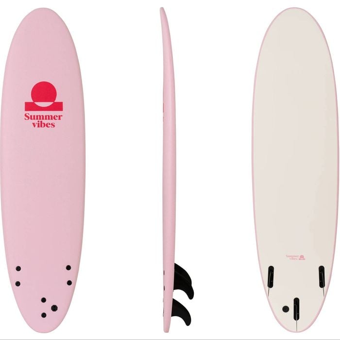 Summer Vibes Mini Mal 8' Softboard - Pink White