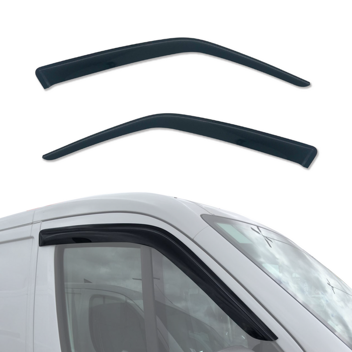 AUSGO Weather Shields for Fiat Ducato 2007-Onwards Weathershields Window Visors Wind Deflectors