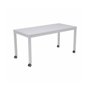 Olg Axis Mobile Table White Frame White Top L1500mm X W750mm