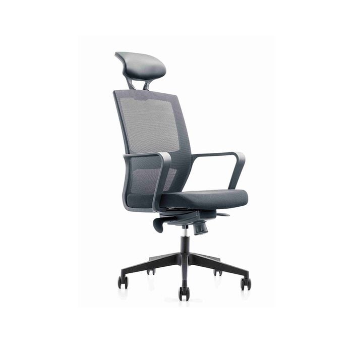 Modern Furniture Argo Executive Office Chair with Headrest - Black