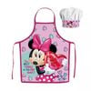Disney Minnie Mouse Hearts Kids Apron And Chef's Hat Set