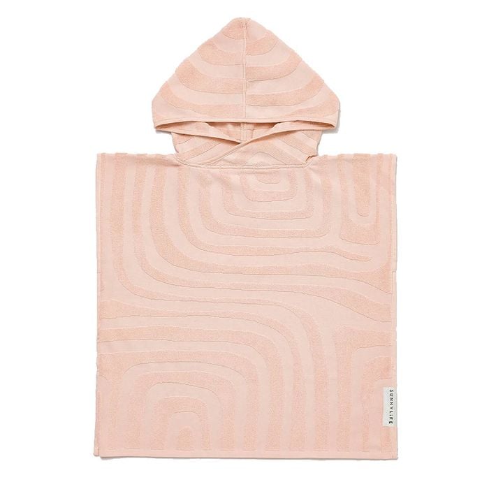Sunnylife Surf Ice Pink Terry Beach Towel Kids 6-9yrs