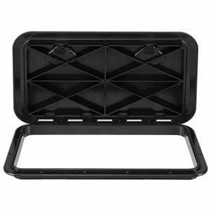 Costway 60.5x35.5cm Boat Hatch Marine Deck Cover Black