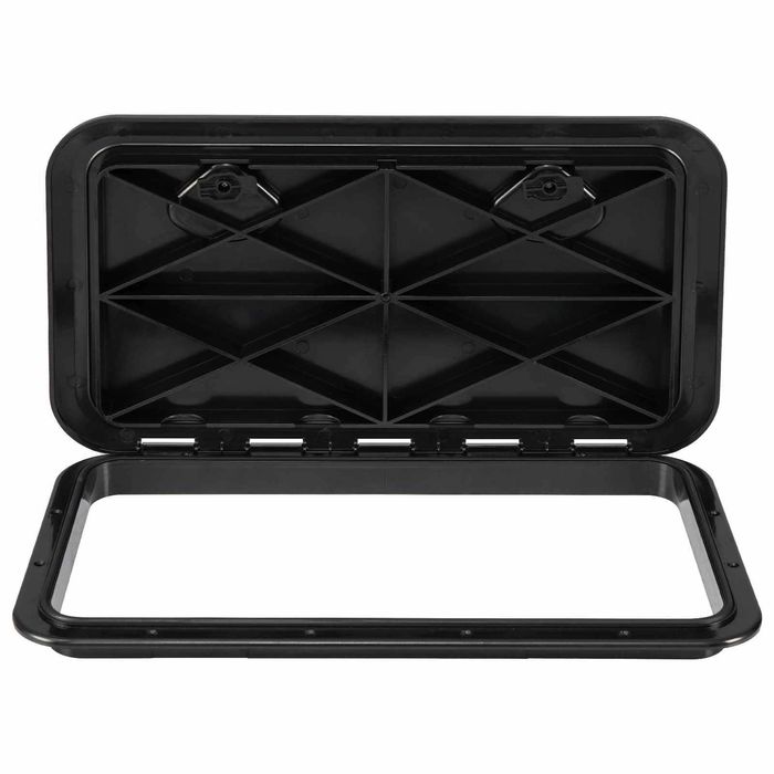 Costway 60.5x35.5cm Boat Hatch Marine Deck Cover Black