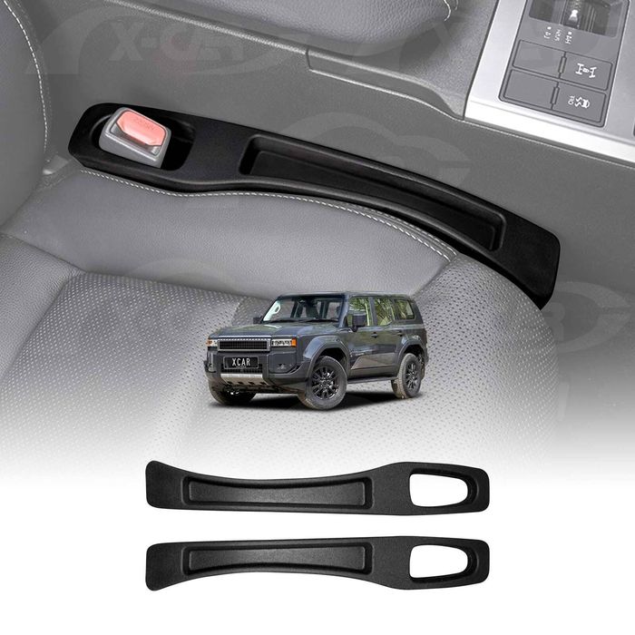 Car Seat Gap Filler Organizer For Toyota Prado 250 Series 2024-onwards Extra Console Side Tpe Storage Box Accessories