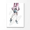 Fancy Sneakers with Blue Bag Print 100% Australian Made 60x90cm (Stretched Canvas)
