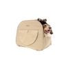 Ibiyaya The Loafer Pet Backpack Travel Carrier For Small Dogs/Cats Beige