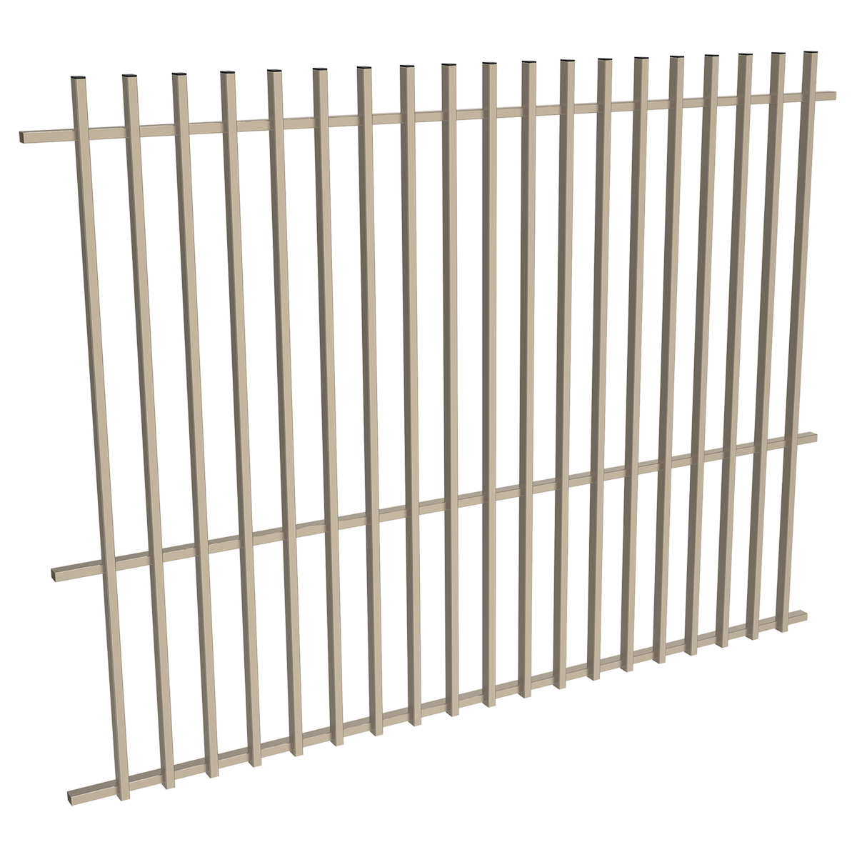 ProtectorAl 1201-2399W x 1800H Paperbark Aluminium Batten Pool Fence ...