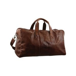Pierre Cardin Rustic Leather Travel  Overnight Business Chestnut