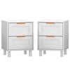 ALFORDSON Set of 2 Bedside Table White