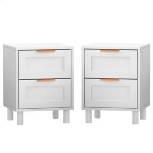ALFORDSON Set of 2 Bedside Table White