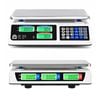Advwin 40kg Price Computing Scale with Dual LCD Display, 7 Memory Keys, Level Bubble, Rechargeable for Retail Food Counter